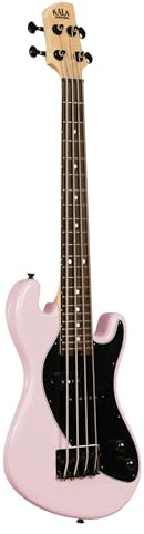 Solid Body 4-saitiger U-Bass in Blassrosa
