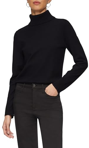 s.Oliver Feiner Rollkragenpullover mit Ajour-Details