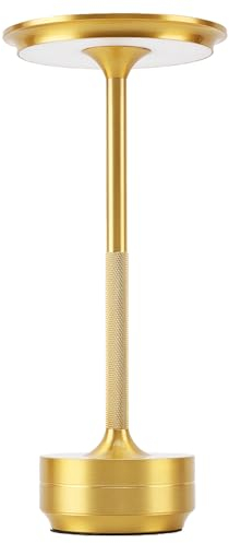 iFCOW Schnurlose Tischlampe Touch Sensor Light 5200mAh Akku wiederaufladbar 3 Farben Dimmbares Tischlicht LED Nachttischlampe für Nachttisch Esstisch