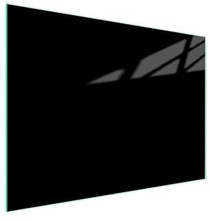 DarHaus Tabla de Cortar de Vidrio Templado – Cubierta de Cocina y Protector de Vidrio Resistente – UNA Pieza 40x30 cm negro