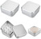 MINZHI Lote de 3 jaboneras cuadradas de aluminio con rejilla de goteo, de viaje, grande, de acero inoxidable