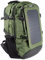 NQYZZFA Sac À Dos De Randonnée À Cadre Externe avec Panneau De Chargeur Solaire 6,5 W 6 V, Sac À Dos De Survie, Sac pour Ordinateur Portable Multipoches 50 L, Sacs À Bandoulière Unisexes,Green