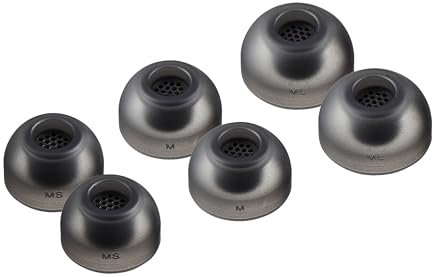 AZLA SednaEarfit MAX TWS 6 - Auricolari per cuffie wireless, con cancellazione del rumore, compatibili con Sony, Samsung, Sennheiser e Devialet (grigio scuro, MS-M-ML)