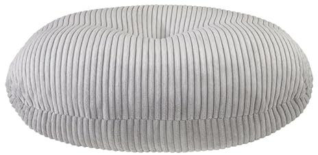XDREAM Bodenkissen aus Kord Ø 105 cm | Yogakissen, Meditationskissen, Sitzkissen, Sitzpouf mit hochwertigem Kordbezug | Oeko TEX Zertifiziert | Höhe 25 cm