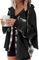 YNIQUE Damen Hemdjacke Karierte Jacke Langarm Shacket Mantel Waffelstrick Jacke Hemdbluse Mit Knöpfen Oberteile