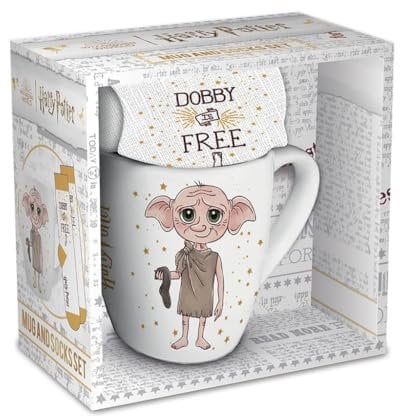 Pyramid International Harry Potter (Dobby) Female Mug & Sock Gift Set, 11oz/312ml Mug, One Size Socks
