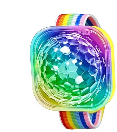LED Disco Uhr mit Sound Control Disco Licht Wiederaufladbare USB Armband für Zuhause Schlafzimmer Auto Dekoration Geburtstag Halloween Weihnachten Hochzeit