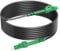 RamboCables 7M Gepanzerte Glasfaser-Kabel LC/APC auf LC/APC, Simplex Singlemode Gepanzerte Glasfaserkabel, 9/125µm OS2 FTTH LWL Patchkabel für den Innen- und Außenbereich, Schwarz