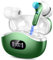 Wireless Earbuds, Bluetooth 5.4 Headphones in Ear with 4 ENC Mic, 40H Wire less Bluetooth Earphones with Deep Bass, HiFi Stereo Wireless Headphones, LED Display EarBuds, USB-C, IP7 Waterproof, Green
