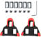 2 pcs SPD Cleats, Cleats for Cycling Shoes, SPD SL Cleats, PA6 Nylon + TPU Material, Compatible with Most Cycling Shoes