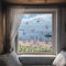 ANATTASOUL Fensterbilder Doppelseitig Löwenzahn Schmetterling Fensterdeko Wiederverwendbar Fenstersticker Selbstklebend Fenster Aufkleber Deko Frühling Sommer für Glas Kinderzimmer Badezimmer