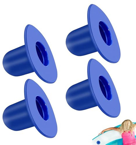 4 Pezzi Tappi Piscina di Ricambio,Tappi Piscina,Tenuta Piscina,Tappo de Foro de Filtro,Ricambi Piscina,Tappo Piscina,Accessori Piscina per Fuori Terra Compatibile con Intex e Bestway Blu