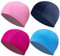 Set di 4 Cuffie da Nuoto Unisex in Tessuto Elasticizzato, Cuffie Piscina Asciugatura Rapida per Uomo e Donna, Morbide, Resistenti e Protettive per i Capelli