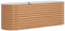 vidaXL Braunes Hochbeet - Holzoptik 240x80x81 cm Stahl
