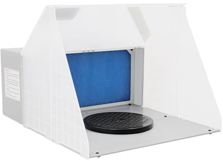 CLEADONG Airbrush Absauganlage, Absaugung von Farbe Farbnebel Sprühnebel, Filter erweiterbar, hochwertige Lackierkabine für Airbrush-Arbeiten