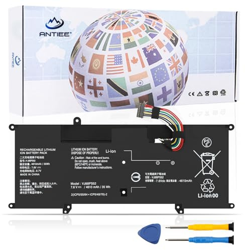 ANTIEE 35Wh VJ8BPS52 V-J8BPS52 Akku Kompatibel mit Sony VAIO S11 S13 S14 SX12 SX14 VJPG11C11N VJS132C11W VJS132C11L VJS132C11N VJS132C11T VJS141C11L VJS112C Series 2(ICP5/55/64+ICP5/46/78)-2