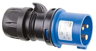 Stecker 16A 230V, IP44, 3p, bl