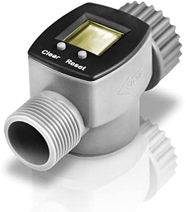 Bradas digital water meter, grey, 9 x 4 cm