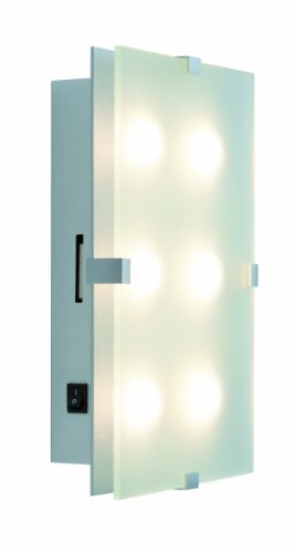 70277 WallCeiling Xeta dimmbar IR Fernbed. LED 15W 320x200mm Chrom matt 230V Metall/Glas Deckenaufbauleuchte Deckenleuchte Deckenlampe 702.77
