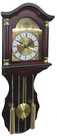 Reloj de péndulo Pared Sonido Westminster y ParaElisa, 78x30x13.5, Silencio Noche automatico, y regulador Volumen