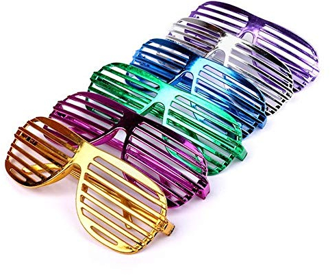 Schramm® 6 pcs. verres de fête métalliques 6 couleurs verres de fête en treillis colorés verres de fête amusants verres de fête Atzen