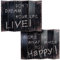 Mendler Foto-Paravent Vintage, Paravent Raumteiler Trennwand - 180x240cm, Spruch