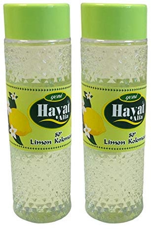 3er 400cc Set Hayat Alfa Limon Kolonyasi 80° Kölnisch Wasser Kolonya mit Zitrone