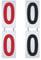 Gogo 2 1/5,1 x 12,7 cm tragbar Tennis Score Keeper, 0–9 Doppel-Seiten Nummer Karten, unisex, rot / schwarz