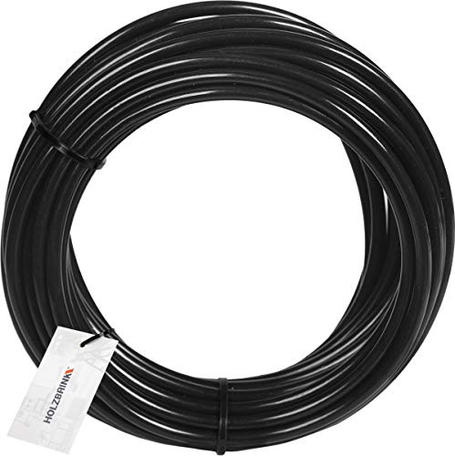 HOLZBRINK PVC Microschlauch Black 3x5 mm für Microsprinkler, Bewässerungssystem, Tröpfchenbewässerung, 10 m