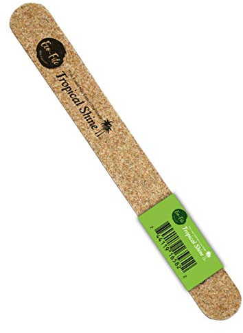 Tropical Shine Eco-Files. 100% Recyclable Nail File. Dual Grit. (100/180 Coarse/Medium)