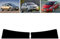Sonnenblendstreifen für-Opel Corsa D 5-Türen 2007-2013 Passgenaue Tönungsfolie (35% Mittelschwarz)