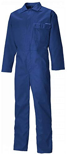 Dickies Everyday Flame Retardant Coverall Antistatic Boiler Suit Size Pockets Firechief Lightweight ROYAL FR24/7 Regular Leg (L, ROYAL)