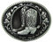 WANLIAN Fibbia per cintura, stivali vintage ovali da cowboy occidentali con fibbia in metallo floreale, accessorio di moda Jean, per uomini e donne, taglia 3,5 2,7, peso 2,68 once