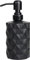 Topsky 330 ml Seifenspender Schwarz, Schwarz matt Glas und Metallpumpe, Ideal für Küche und Badezimmer, geeignet für Geschirrspülmittel und Flüssigseifen (Matt Schwarz)