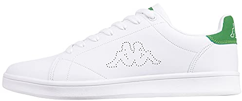 Kappa Unisex Limit Sneaker, White Green, 43 EU