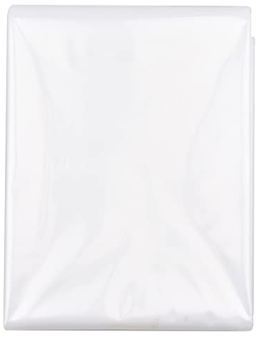 MEAORGROW Polyethylenfolie Transparent Gewächshausfolie, Extra Dick Reißfest Gartenfolie aus Polyethylen, Gewächshausfolie Tunnelfolie Tomatenhaus Folie (2 x 10m)