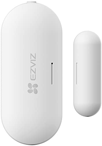 EZVIZ Alarm Contact Sensor Wireless, Requires Smart Home Gateway A3, Open/Close Detector for Door/Windows/Pet Gate, Burglar Alarm System, Instant Phone Alerts, 2-Year Battery Life, Anti-Tamper (T2C)