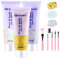 Glitter Gel 3 x 50ml, PAMIYO Glitzer Gesicht Body Pailletten Gesicht Glitzer für Face Haare Lippe Nagel Körper Meerjungfrau Pailletten Flüssiger Lidschatten Für festliche Anlässe (Weiß+Gold+Silber)