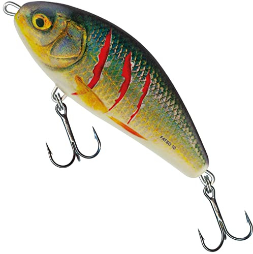 Salmo Fatso 10cm 48g Floating - Jerkbait Wobbler, Salmo Farben:Wounded Real Roach