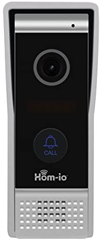 Melchioni Family Unité extérieure supplémentaire Wirebell-Station pour kit d'interphone Wirebell - Hom-IO, Interphone WiFi extérieur avec boîtier métallique - IP65 - Bouton Lumineux - Full HD