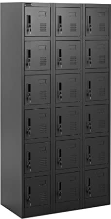 Fromm & Starck Star_MCAB_42 Spindschrank 18 Fächer abschließbar 200 kg Mehrzweckschrank Metallschrank Schließfachschrank
