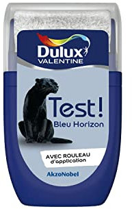 Dulux Valentine Peinture Testeur Crème de Couleur - Murs et Boiseries - Mat - Couleur Bleu Horizon COY22 30 ml