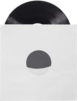 Blanko-Schallplattenhüllen, 12 Zoll, 20 Stück, weiß, 180 G/m²-Papier und PO-Folie, säure- und Alkalifrei, Halt in der Mitte, Flexibilität und Schutz für LP-Schallplatten, Album,