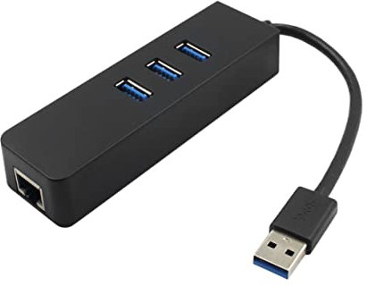 Gadpiparty USB Hub avec Ports Ethernet Adaptateur LAN Mbps pour Pc Compatible Prise Charge Gestion De Énergie Et Détection Automatique