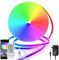 DBFAIRY RGB LED Strip 10M, 24V Neon LED Streifen mit APP und Fernbedienung, IP65 Wasserdicht LED Band Music Sync, Flexibel Silikon Neon Lichtband für Innen Aussenbereich Heim Deko