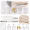 YIXISI 30 Paar Brillen Nasenpads Set, Silikon Schraubbrillen Nasenpads, Nasenpads Brillen Reparatur Set, mit Schrauben Schraubendreher Pinzette Reinigungstuch, für Gläser Sonnenbrille, Nr. 11