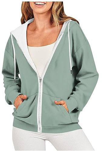 SCBFDI Sweat Femme Noir Sportswear Femme T-Shirt Blanc Weat a Capuche Femme Sweater Bleu Marine Sweat Oversized Femme Sweat Rose Fushia Veste Noire Femme Sweat Zippé Oversize Femme Vert