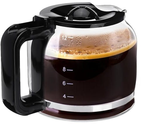 12-Cup Coffee Pot Replacement Glass Carafe ONLY Compatible with Taylor Swoden Coffee Maker Model 300105REU