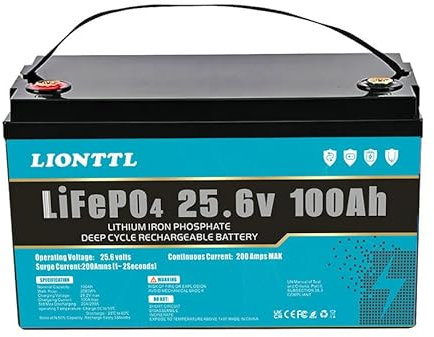 Batería LiFePO4 Batería LiFePO4 de 48V (51,2V) 100Ah, ciclo profundo 5000+, batería recargable de fosfato de iones de litio con BMS para vehículos recreativos y sistemas solares fotovoltaicos, etc.