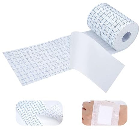 10cm*10m Bande Médicale Respirante Micropore, 1 Rouleau Pansement Fixation pour Soin Plaie, Bande Cohésif Découpable Maison, Ruban Adhésif Non Tissé pour Épaules, Arrière, Bras, Poignets, Cuisses